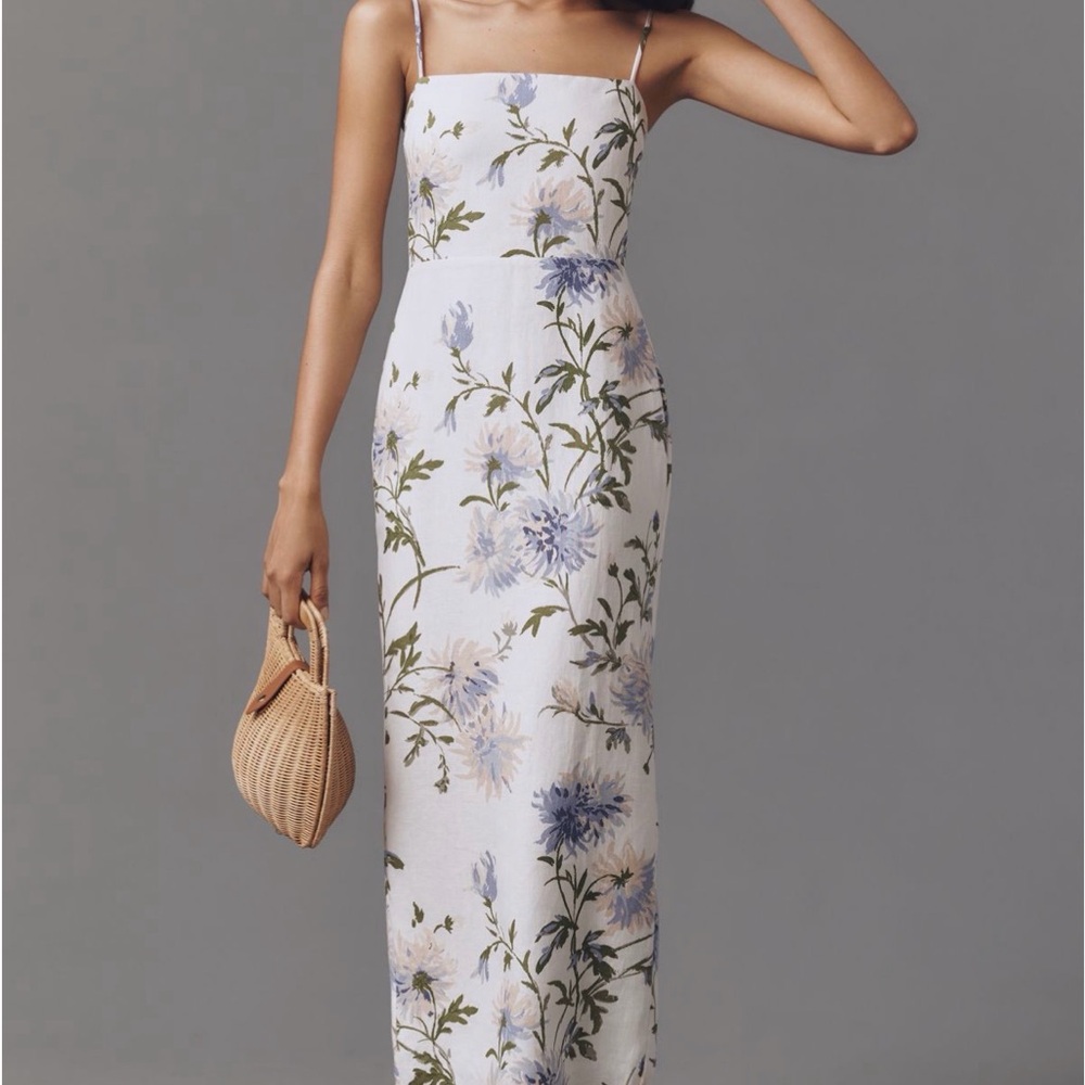 Reformation Frankie Linen Maxi Dress